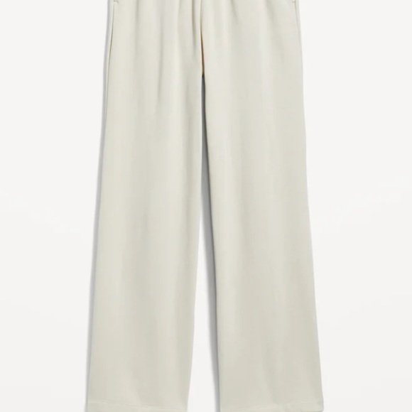 NWT OLD NAVY Extra High-Waisted Fleece Pants Color: WISH BONE - Picture 2 of 7